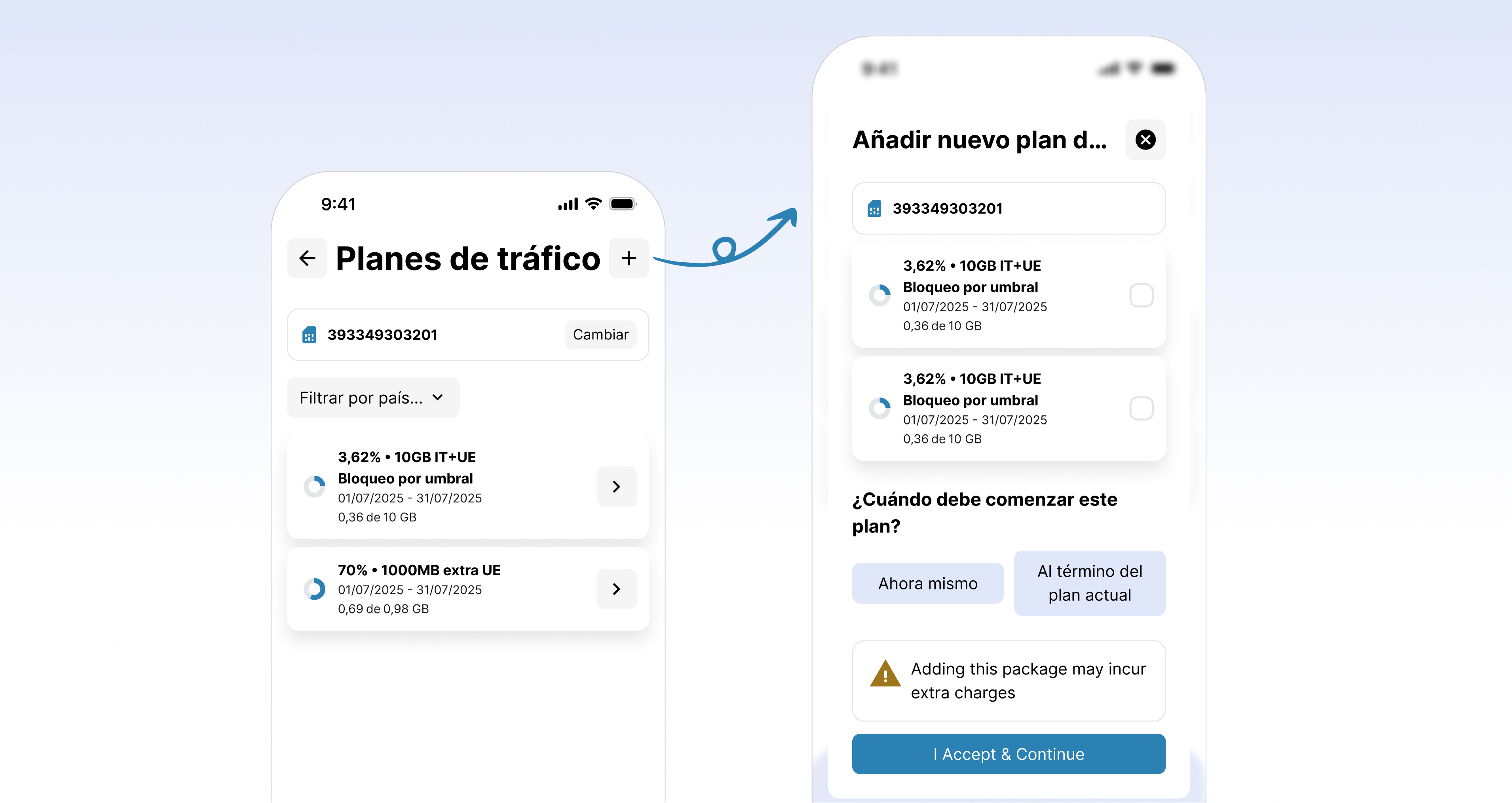 Aplicación Netmon: tráfico de datos adicional con solo un toque